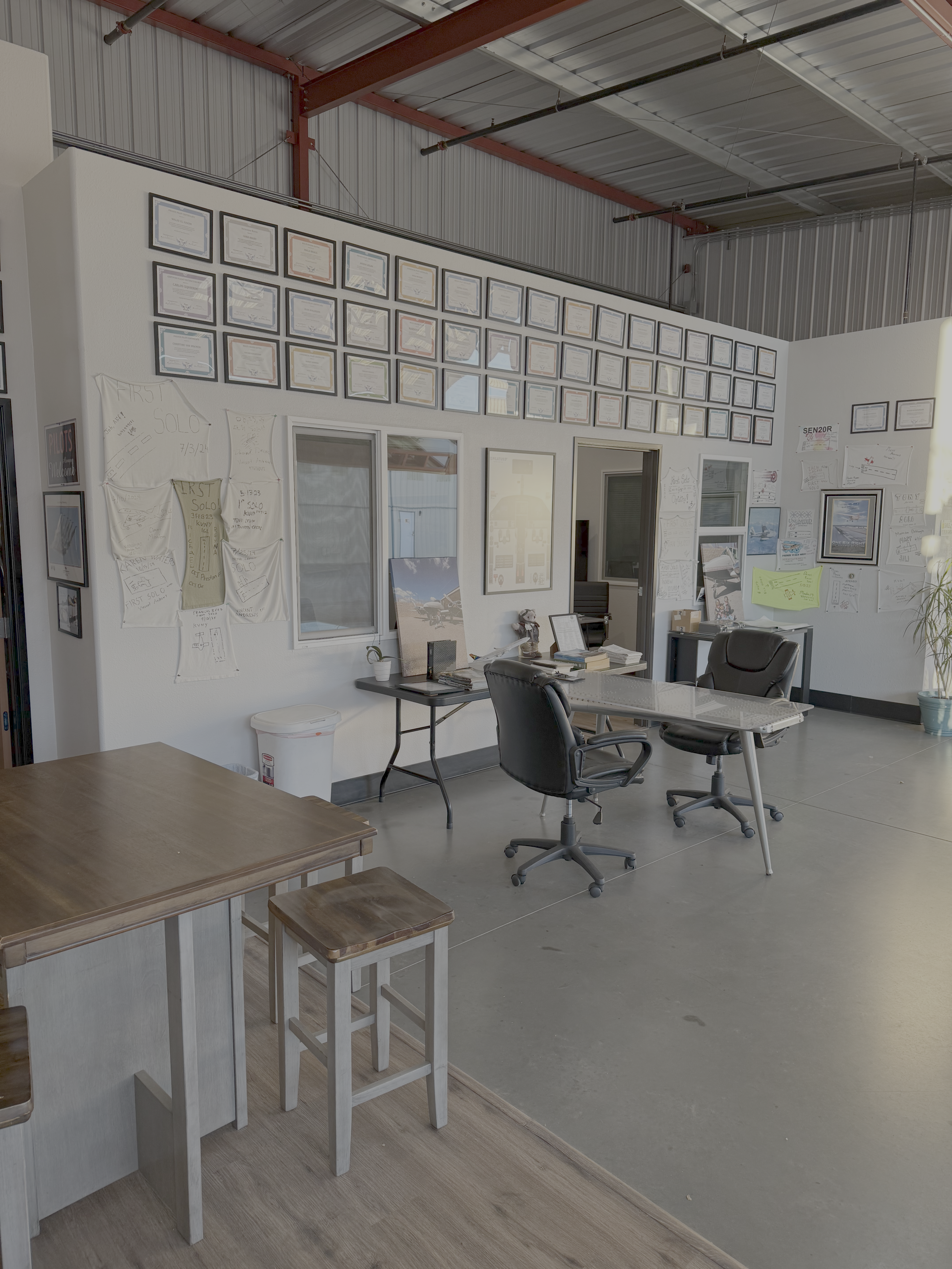 Wings Over LA's hangar, interior 2