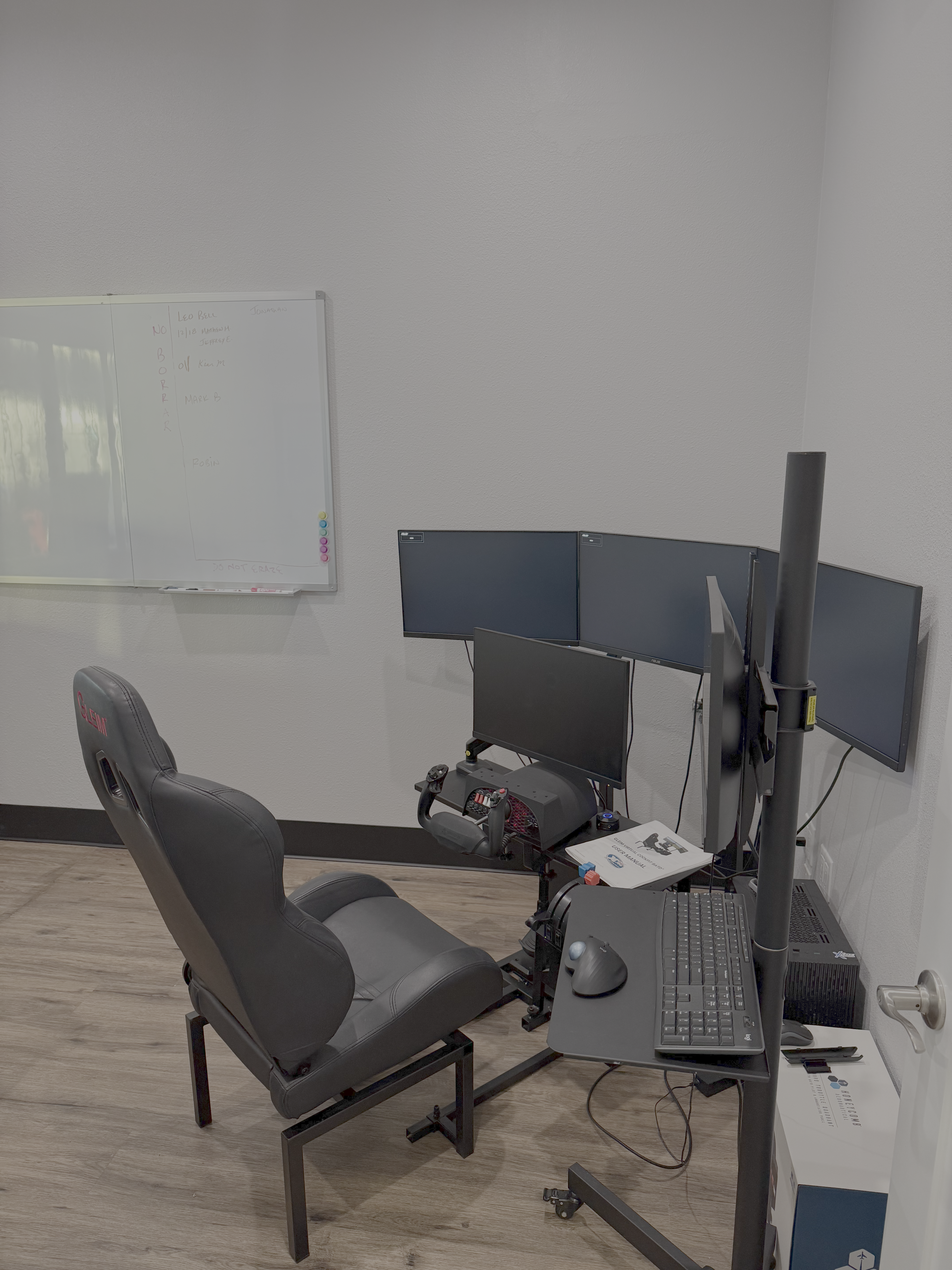 Wings Over LA's office, simulator